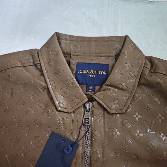 Louis Vuitton Brown Leather Flight Jacket - Picture 3 of 11